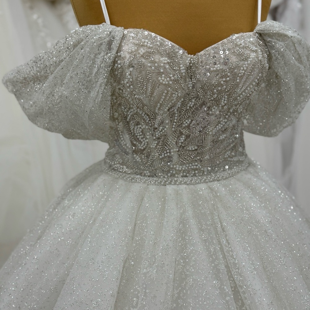 Nora- White Lace A-line Wedding Dress